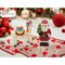 Hand Painted Ceramic Christmas Santa With Llama or Alpaca Salt Pepper Shakers